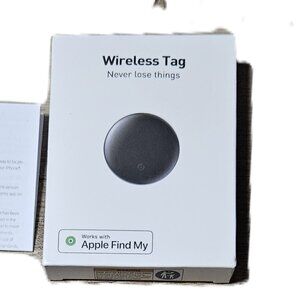 Air Tracker Wireless Tag with Keychain IOS only works with Apple Find My